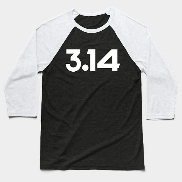 Pi Day 3 dot !4 Baseball T-Shirt by NomiCrafts